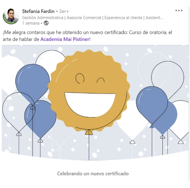 Testimonio LinkedIn Sofía Díaz